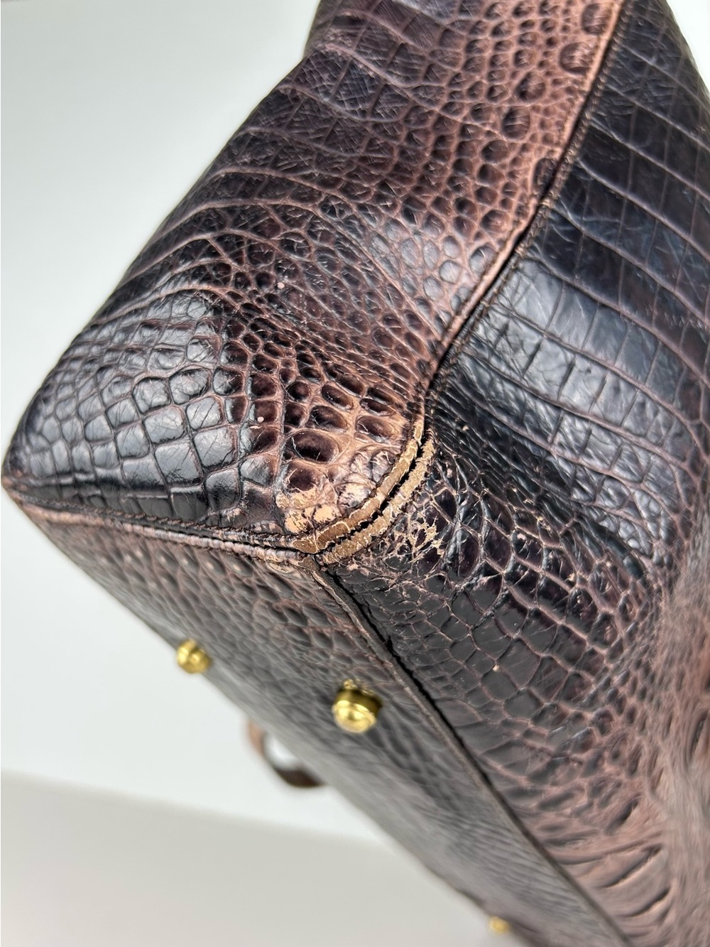 Brahmin Medium Asher Tote Toasted Barley Melbourne Brown Tan Leather Bag Purse - Picture 9 of 16